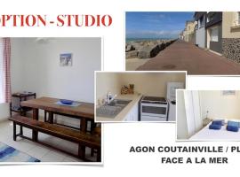 Studio Option face à la mer，位于阿贡库坦维尔的公寓