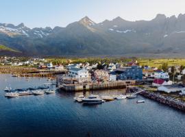 布里格峡湾酒店，位于Mefjordvær的家庭/亲子酒店