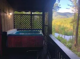 Mountain-top Cabin Get-away with Hot tub and a View