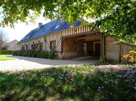 Maison "Le Pressoir" avec Grand Jardin，位于Biéville-en-Auge的乡村别墅