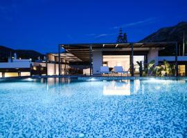 Luxury Beachfront Villa Selenia Platinum in Sounio，位于苏尼翁的酒店