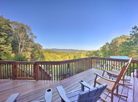 Deck and Mtn Views Blue Ridge Cabin Near Hiking
