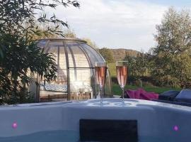 Les nuits insolites de la mothe - hébergement en bulle ou tiny house avec spa privatif，位于Outremécourt的酒店