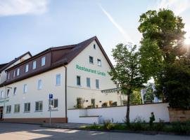 Hotel-Linde-Restaurant Monika Bosch und Martin Bosch GbR，位于布拉河畔的海登海姆的酒店