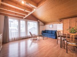 Central Wengen Wonderland: Mezzanine Studio for 4，位于翁根的酒店