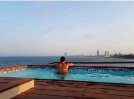 FRENTE PLAYA vista al mar, PISCINA DE USO EXCLUSIVO，位于博卡德尔里奥Laguna Mandinga Grande附近的酒店