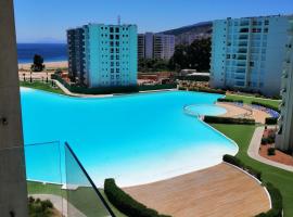 Papudo Laguna, Hermoso Apartamento junto al Mar，位于帕普多的酒店