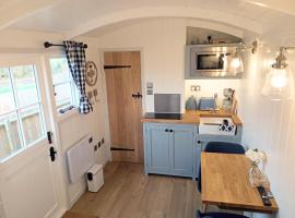 Yew Tree View Luxury Shepherd's Hut，位于斯特明斯特牛顿的酒店