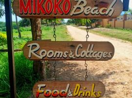 Mikoko Beach & Cottages，位于巴加莫约谷物农作物牧场附近的酒店