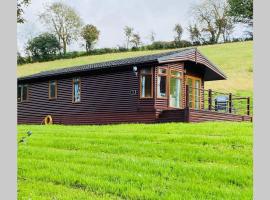 Luxury Farm Cabin in the Heart of Wales，位于考布里奇的酒店