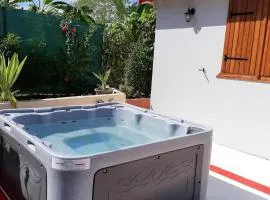 Maison charmante avec vue sur la mer a Petit Canal + Jacuzzi