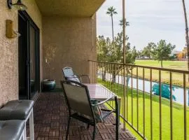 Gated Dobson Ranch townhouse, balcony, golf views