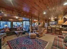 Spacious Waterfront Retreat with Dock and Hot Tub