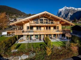 Chalet CARVE - Apartments EIGER, MOENCH and JUNGFRAU，位于格林德尔瓦尔德艾格峰附近的酒店