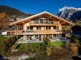 Chalet CARVE - Apartments EIGER, MOENCH and JUNGFRAU，位于格林德尔瓦尔德的度假短租房