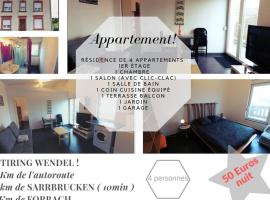 Appartement complet，位于Stiring-Wendel的酒店