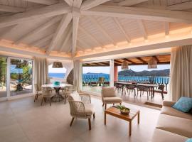 Villa Mannus - Splendida villa vista mare con piscina，位于维拉西米乌斯的酒店