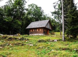Gorska hiška Vogar nad Bohinjskim jezerom，位于博希尼的木屋