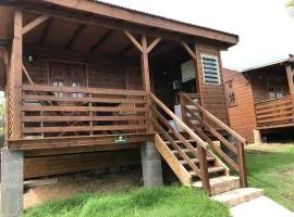 Chalet d'une chambre avec piscine partagee jardin et wifi a Bouillante a 1 km de la plage