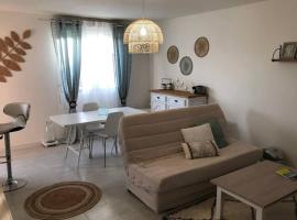 Appartement cosy avec jardin à Blagnac.，位于布拉尼亚克Airbusiness Academy附近的酒店