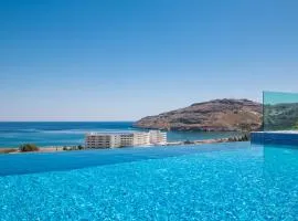 Villa Rocabella with heated pool & jacuzzi in Lindos