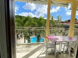 Appartement de 2 chambres avec piscine partagee terrasse et wifi a Pointe Noire a 2 km de la plage