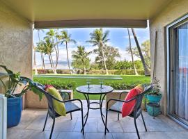 Ocean-View Kihei Condo with Lanai Steps to Beach!，位于基黑的度假短租房