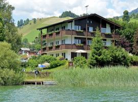 Rosenhof am See Ferienwohnung Alpenglühen，位于蒂尔塞的海滩短租房