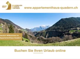 Appartementhaus-Quadern，位于Valens皮泽吕特韦宾东斯-劳弗博登缆车附近的酒店