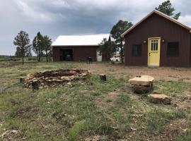 Old Raton Pass Base Camp Cabin with Loft Northern New Mexico Mountain Ranch on Colorado Border cabin，位于拉顿的酒店