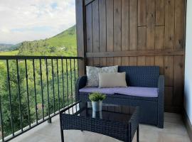 艾尔兰尼公寓，位于坎加斯-德奥尼斯的带停车场的酒店