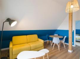 CosyBNB bleu, logement indépendant, wifi, parking, petit déjeuner，位于Ittenheim的公寓