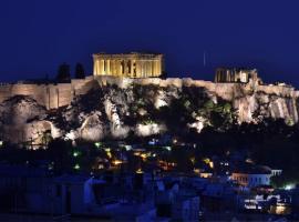 kolonaki Penthouse panoramic Acropolis view，位于雅典Byzantine Museum附近的酒店