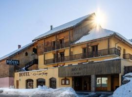 Hôtel Mont Thabor Serre Chevalier，位于拉萨尔莱阿尔佩阿拉维滑雪缆车附近的酒店