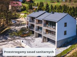 Apartamenty SPOKOLOKO Skrzyczne Residence Korzenny i Kamienny，位于什切尔克亚沃日纳-斯克日奇内山滑雪缆车附近的酒店