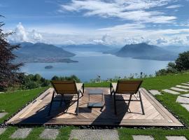 Private Luxury Spa & Silence Retreat with Spectacular View over the Lake Maggiore，位于斯特雷萨的Spa酒店