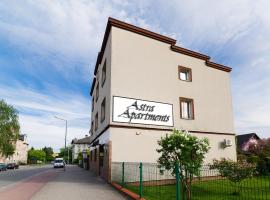 阿斯特拉公寓，位于奥斯威辛Auschwitz Railway Station附近的酒店
