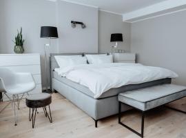 2-Zimmer City Apartment 57m² mit King Size Bett und Küche，位于明斯特明斯特区国会中心大厅附近的酒店