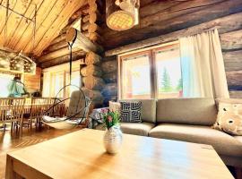 Ruka View at the Slopes Ski in, Family & Bike Park, National Park, hike trails - Lapland Villas，位于鲁卡的酒店