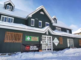 斑尾山山林小屋，位于饭山市斑尾高原滑雪场附近的酒店