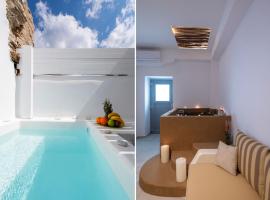 In Heart House - Naousa, Paros，位于纳乌萨的带按摩浴缸的酒店