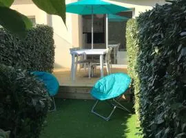 Studio Les Pétrels avec terrasse et jardinet à 2 pas de la plage