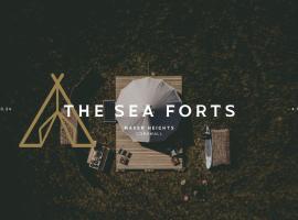 The Sea Forts Cornwall，位于托波因特的豪华帐篷营地