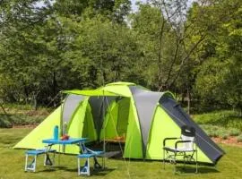 Tente 3 chambres, petit camping familial près des plages