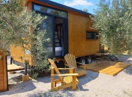 Lovely Tiny House Surrounded by Olive Trees near Beach in Ayvacik，位于库古库俞的酒店