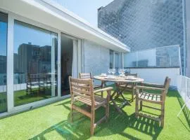 Studio met groot zonneterras centrum Oostende