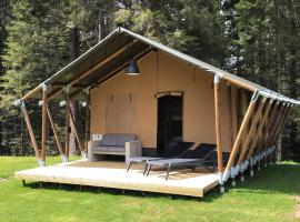 Budget Glamping Safaritent - La Steniole，位于Barbey-Séroux的豪华帐篷营地