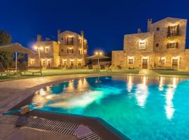 Arodamos Villa with a pool, children's games, and BBQ, perfect for 23 people!，位于Skouloúfia的别墅