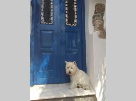 Blue & White: An Absolute Aegean dream house，位于加里尼的带停车场的酒店