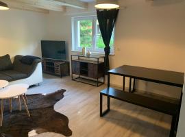 Ferienhaus Pfefferminzhütte，位于Mildenau的酒店